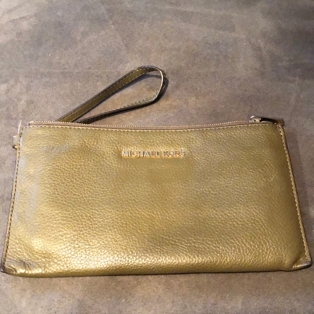 Michael Kors Bedford Wristlet hunter green